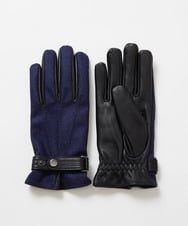 MOTAF50160 MICHEL KLEIN HOMME(ミッシェルクラン オム) メランジツイルドレスグローブ ネイビー