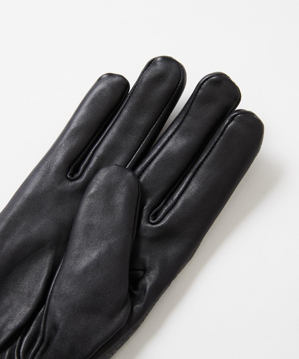 MOTAF51160 MICHEL KLEIN HOMME(ミッシェルクラン オム) グレンチェック ドレスグローブ ライトグレー