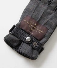 MOTAF51160 MICHEL KLEIN HOMME(ミッシェルクラン オム) グレンチェック ドレスグローブ ライトグレー