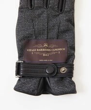 MOTDC50150 MICHEL KLEIN HOMME(ミッシェルクラン オム) 千鳥柄ドレスグローブ ブラック
