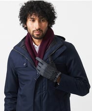 MOTDC50150 MICHEL KLEIN HOMME(ミッシェルクラン オム) 千鳥柄ドレスグローブ ブラック