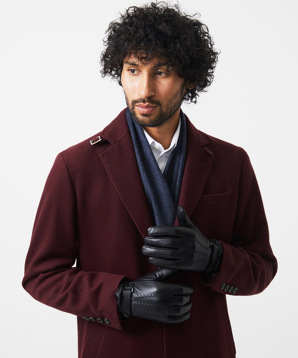 MOTDC52180 MICHEL KLEIN HOMME(ミッシェルクラン オム) シープレザードレスグローブ ブラック