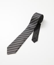 MOYTF50110 MICHEL KLEIN HOMME(ミッシェルクラン オム) レジメンタルストライプ柄ネクタイ ブラック
