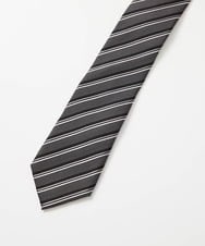 MOYTF50110 MICHEL KLEIN HOMME(ミッシェルクラン オム) レジメンタルストライプ柄ネクタイ ブラック
