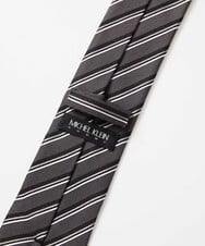 MOYTF50110 MICHEL KLEIN HOMME(ミッシェルクラン オム) レジメンタルストライプ柄ネクタイ ブラック