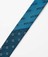 MOYTF52110 MICHEL KLEIN HOMME(ミッシェルクラン オム) フラワー小紋柄ネクタイ ブルー