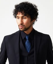 MOYTF53110 MICHEL KLEIN HOMME(ミッシェルクラン オム) ペイズリー柄ネクタイ ネイビー