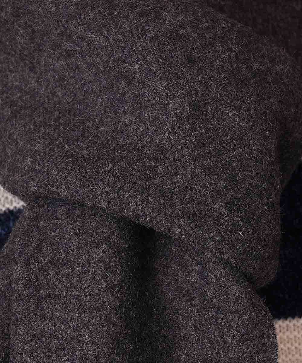 MS3AJ06100 MK MICHEL KLEIN HOMME(MKミッシェルクランオム) マフラー／カシミヤ無地 ダークグレー