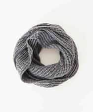 MS3AQ11075 MK MICHEL KLEIN HOMME(MKミッシェルクランオム) ヒキソロエスヌードストールマフラー ダークグレー
