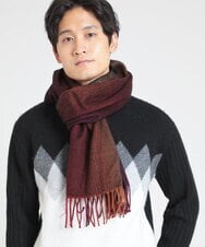 MS3AW24075 MK MICHEL KLEIN HOMME(MKミッシェルクランオム) グラデーションマフラー パープル(77)