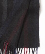 MS3AW27085 MK MICHEL KLEIN HOMME(MKミッシェルクランオム) サイドストライプマフラー ブラック(94)