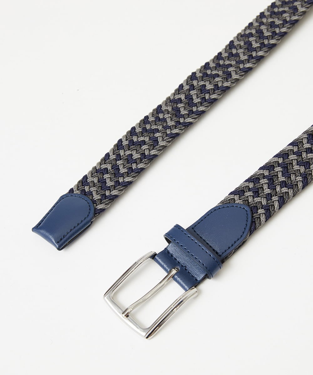 MS4AE01054 MK MICHEL KLEIN HOMME(MKミッシェルクランオム) ゴムメッシュベルト グレー