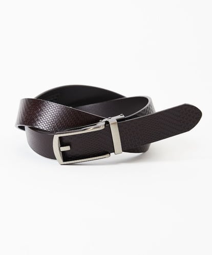 MS4AE51100 MK MICHEL KLEIN HOMME イタリアンレザー　幾何学柄コンフォートベルト