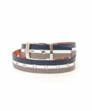 MS4GD01065 MK MICHEL KLEIN HOMME(MKミッシェルクランオム) リバーシブルベルト オレンジ