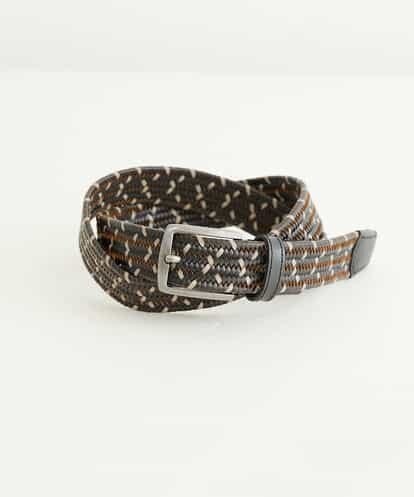 MK MICHEL KLEIN HOMME(MK ミッシェルクランオム) レザーメッシュベルト ブラック/黒 47