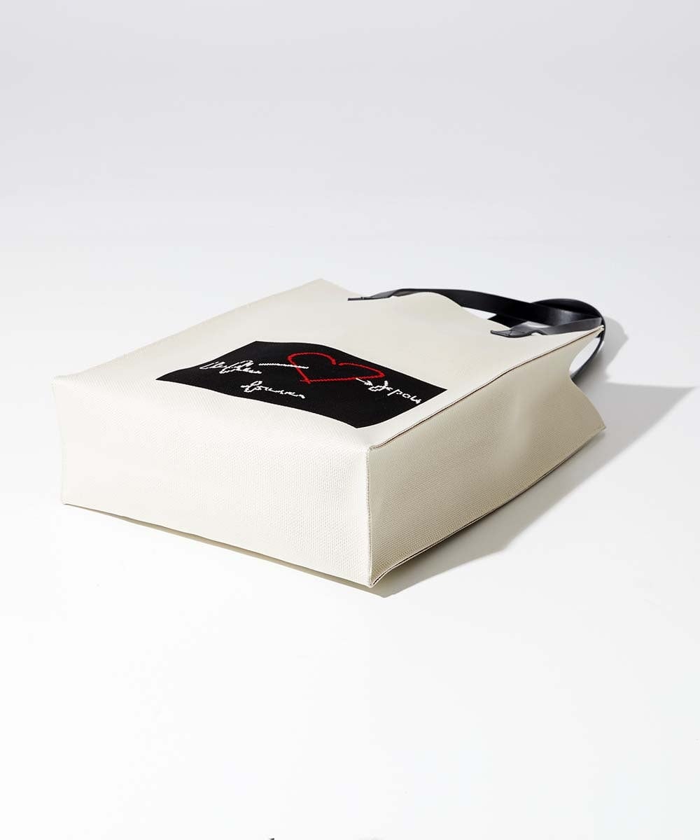 MS5AE01100 MK MICHEL KLEIN HOMME(MKミッシェルクランオム) ニットトートバッグ アイボリー