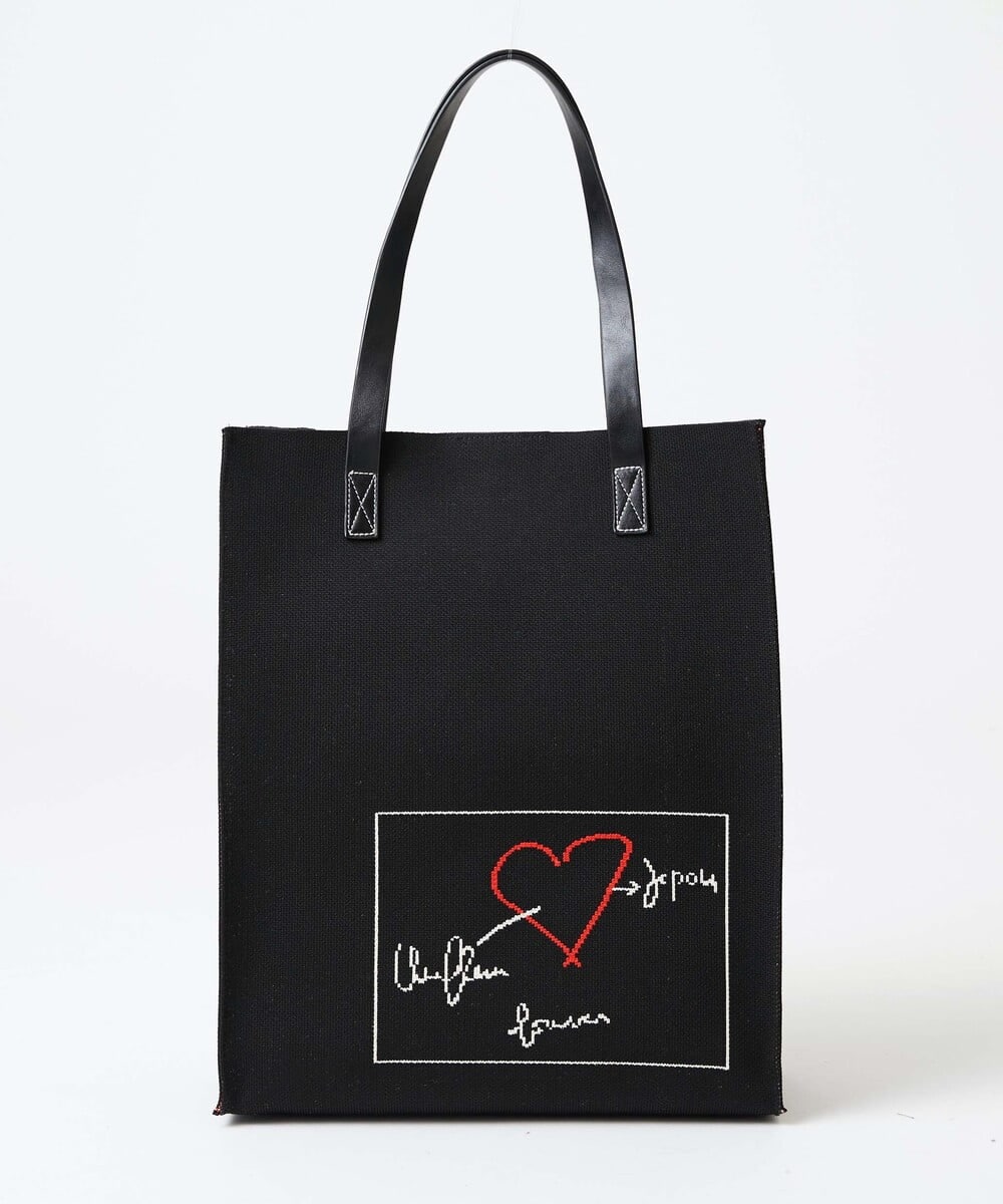 MS5AE01100 MK MICHEL KLEIN HOMME(MKミッシェルクランオム) ニットトートバッグ ブラック