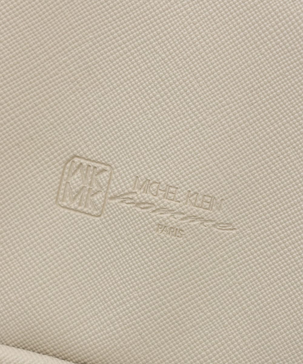 MS5AE49115 MK MICHEL KLEIN HOMME(MKミッシェルクランオム) プリーツサフィアーノボディーバッグ アイボリー
