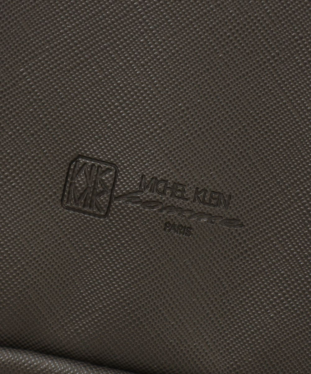 MS5AE49115 MK MICHEL KLEIN HOMME(MKミッシェルクランオム) プリーツサフィアーノボディーバッグ グレー
