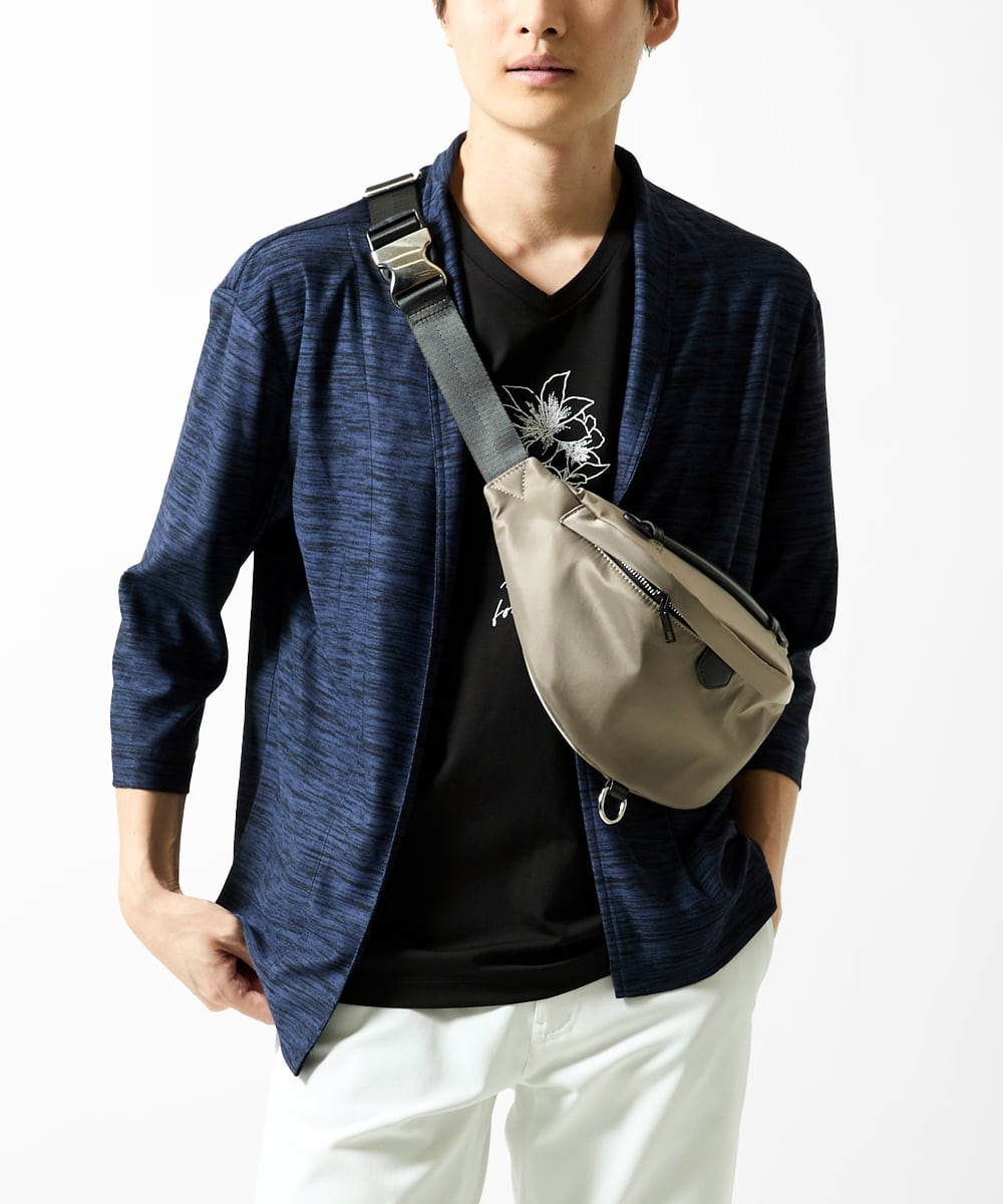 MS5AE70081 MK MICHEL KLEIN HOMME(MKミッシェルクランオム) ボディバッグ / 高密度ナイロン アイボリー