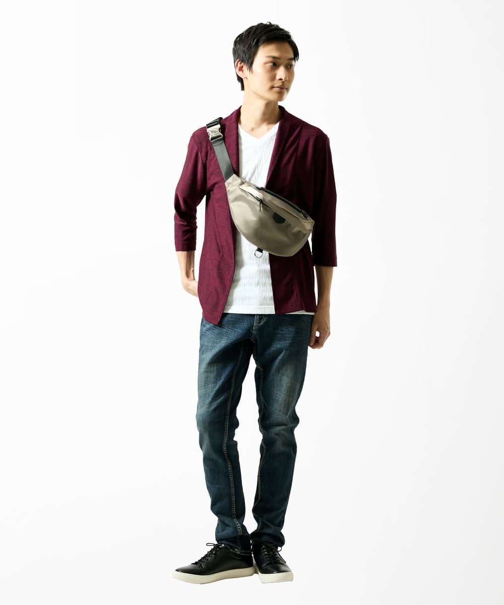 MS5AE70081 MK MICHEL KLEIN HOMME(MKミッシェルクランオム) ボディバッグ / 高密度ナイロン アイボリー