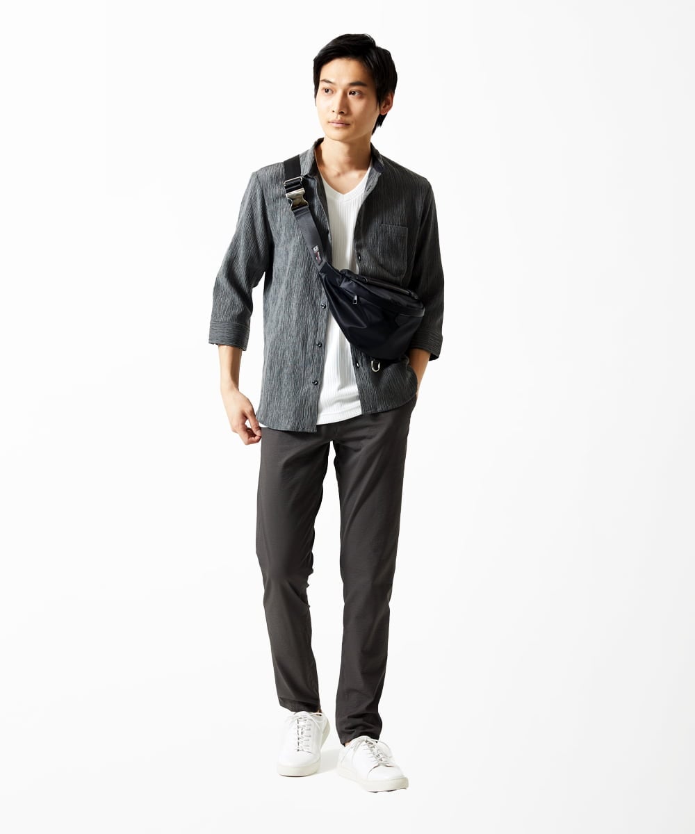 MS5AE70081 MK MICHEL KLEIN HOMME(MKミッシェルクランオム) ボディバッグ / 高密度ナイロン ブラック