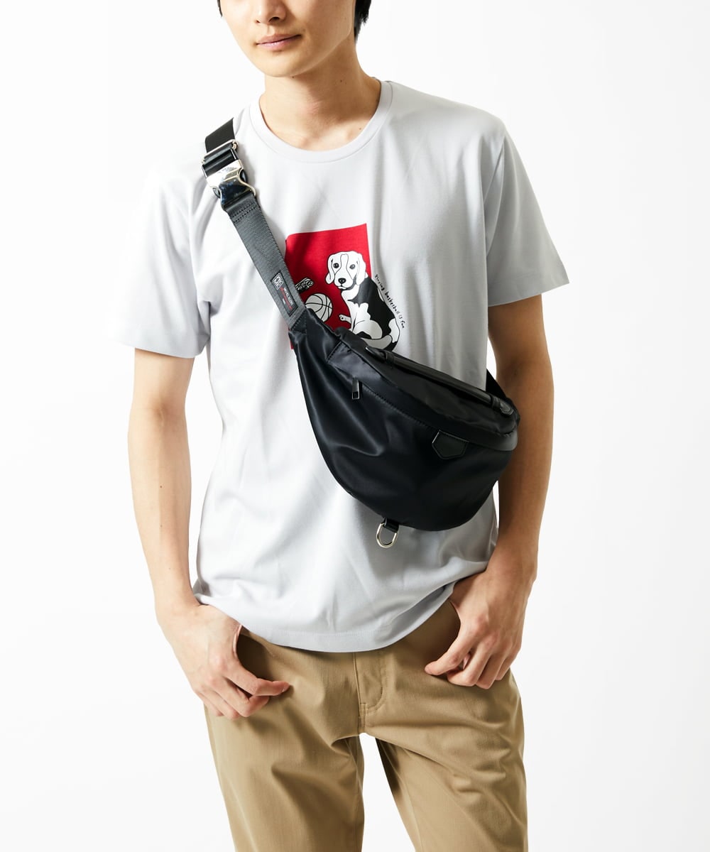 MS5AE70081 MK MICHEL KLEIN HOMME(MKミッシェルクランオム) ボディバッグ / 高密度ナイロン ブラック