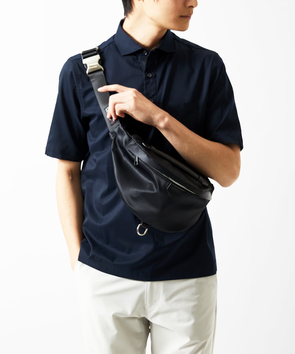 MS5AE70081 MK MICHEL KLEIN HOMME(MKミッシェルクランオム) ボディバッグ / 高密度ナイロン ブラック