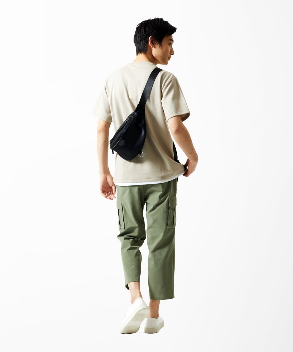 MS5AE70081 MK MICHEL KLEIN HOMME(MKミッシェルクランオム) ボディバッグ / 高密度ナイロン ブラック