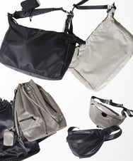 MS5AE71100 MK MICHEL KLEIN HOMME(MKミッシェルクランオム) ワンショルダーバッグ / 高密度ナイロン　 アイボリー