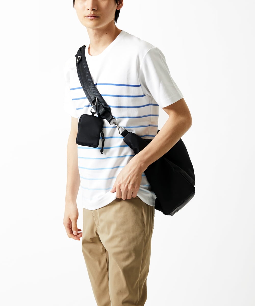 MS5AE71100 MK MICHEL KLEIN HOMME(MKミッシェルクランオム) ワンショルダーバッグ / 高密度ナイロン　 ブラック