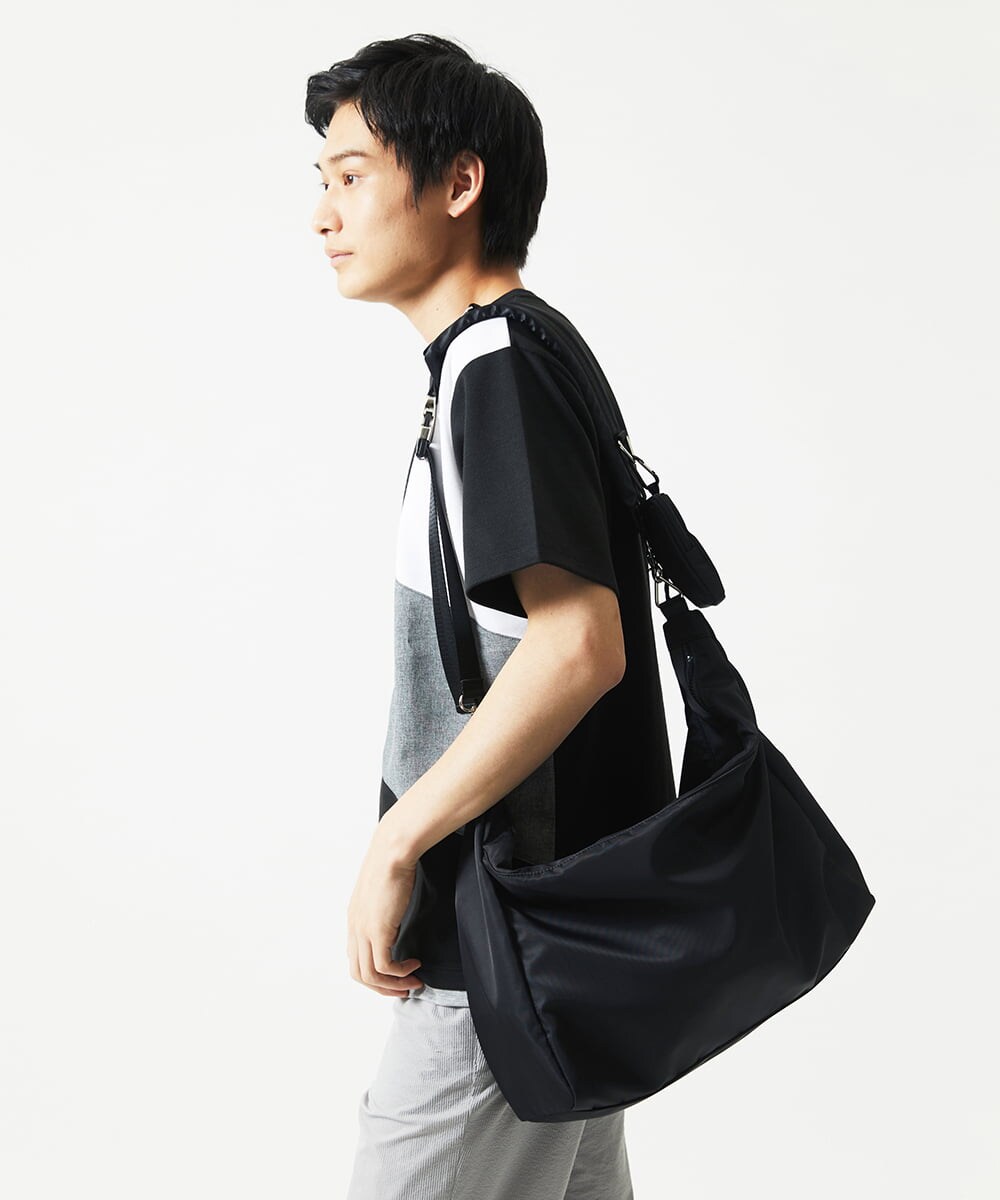 MS5AE71100 MK MICHEL KLEIN HOMME(MKミッシェルクランオム) ワンショルダーバッグ / 高密度ナイロン　 ブラック