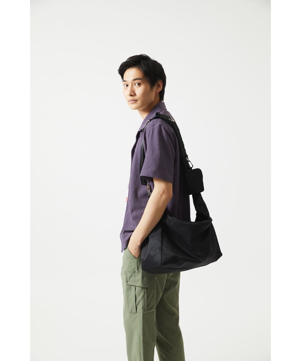 MS5AE71100 MK MICHEL KLEIN HOMME(MKミッシェルクランオム) ワンショルダーバッグ / 高密度ナイロン　 ブラック