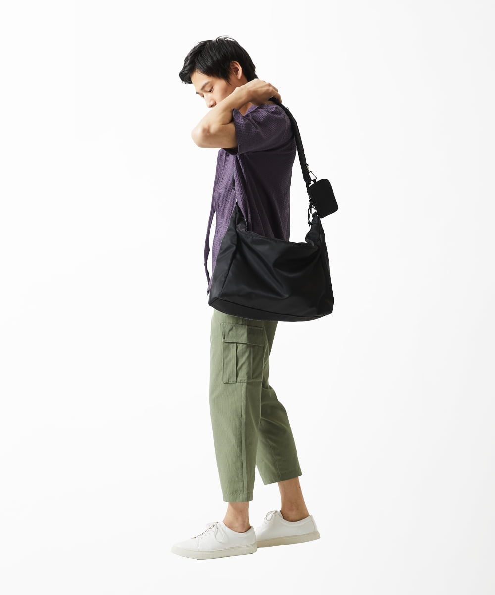 MS5AE71100 MK MICHEL KLEIN HOMME(MKミッシェルクランオム) ワンショルダーバッグ / 高密度ナイロン　 ブラック
