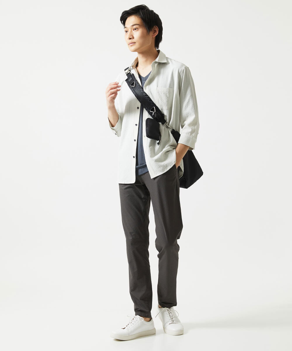 MS5AE71100 MK MICHEL KLEIN HOMME(MKミッシェルクランオム) ワンショルダーバッグ / 高密度ナイロン　 ブラック