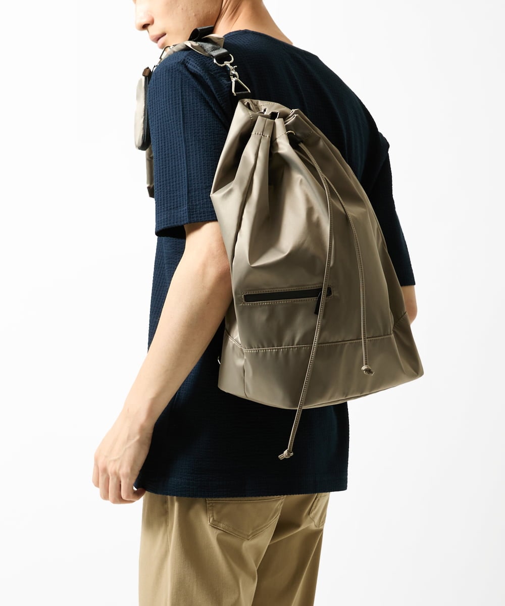 MS5AE72090 MK MICHEL KLEIN HOMME(MKミッシェルクランオム) ボクサーバッグ / 高密度ナイロン　 アイボリー