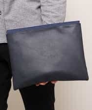 MS5FK52085 MK MICHEL KLEIN HOMME(MKミッシェルクランオム) クラッチバッグ／ハイブリット2WAYショルダークラッチ ネイビー
