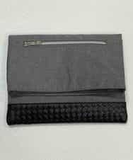 MS5FK52085 MK MICHEL KLEIN HOMME(MKミッシェルクランオム) クラッチバッグ／ハイブリット2WAYショルダークラッチ ライトグレー