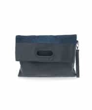 MS5GC19075 MK MICHEL KLEIN HOMME(MKミッシェルクランオム) パッチワークデザインバッグ ネイビー