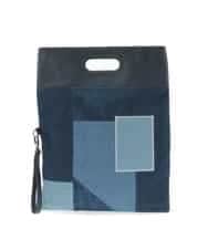MS5GC19075 MK MICHEL KLEIN HOMME(MKミッシェルクランオム) パッチワークデザインバッグ ネイビー