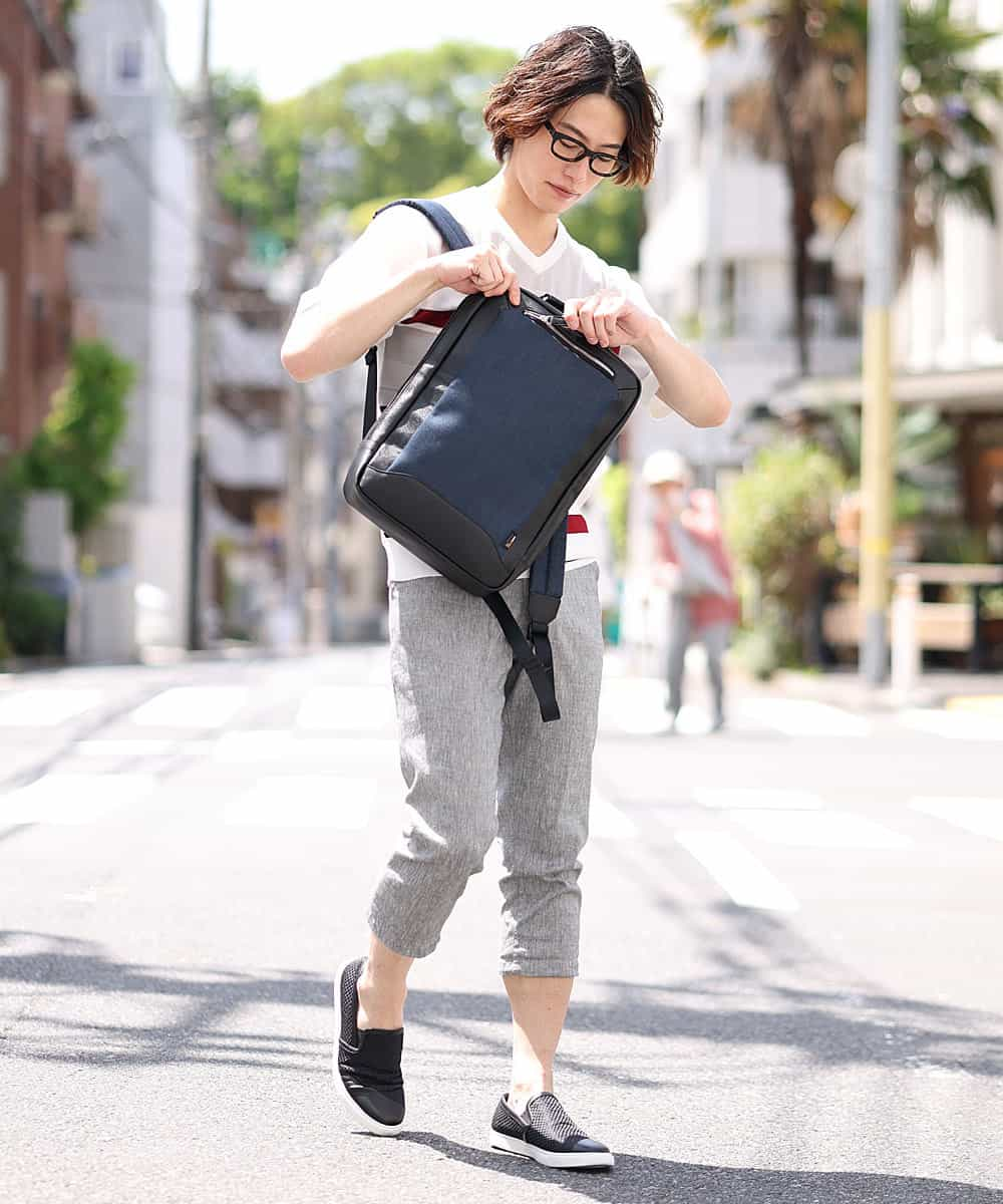 MS5GN27080 MK MICHEL KLEIN HOMME(MKミッシェルクランオム) “オンラインストア限定” CORDURA (コーデュラ）バックパック ネイビー