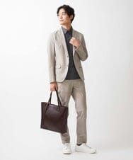 MS5GW40140 MK MICHEL KLEIN HOMME(MKミッシェルクランオム) スプリットレザー トートバッグ ブラウン