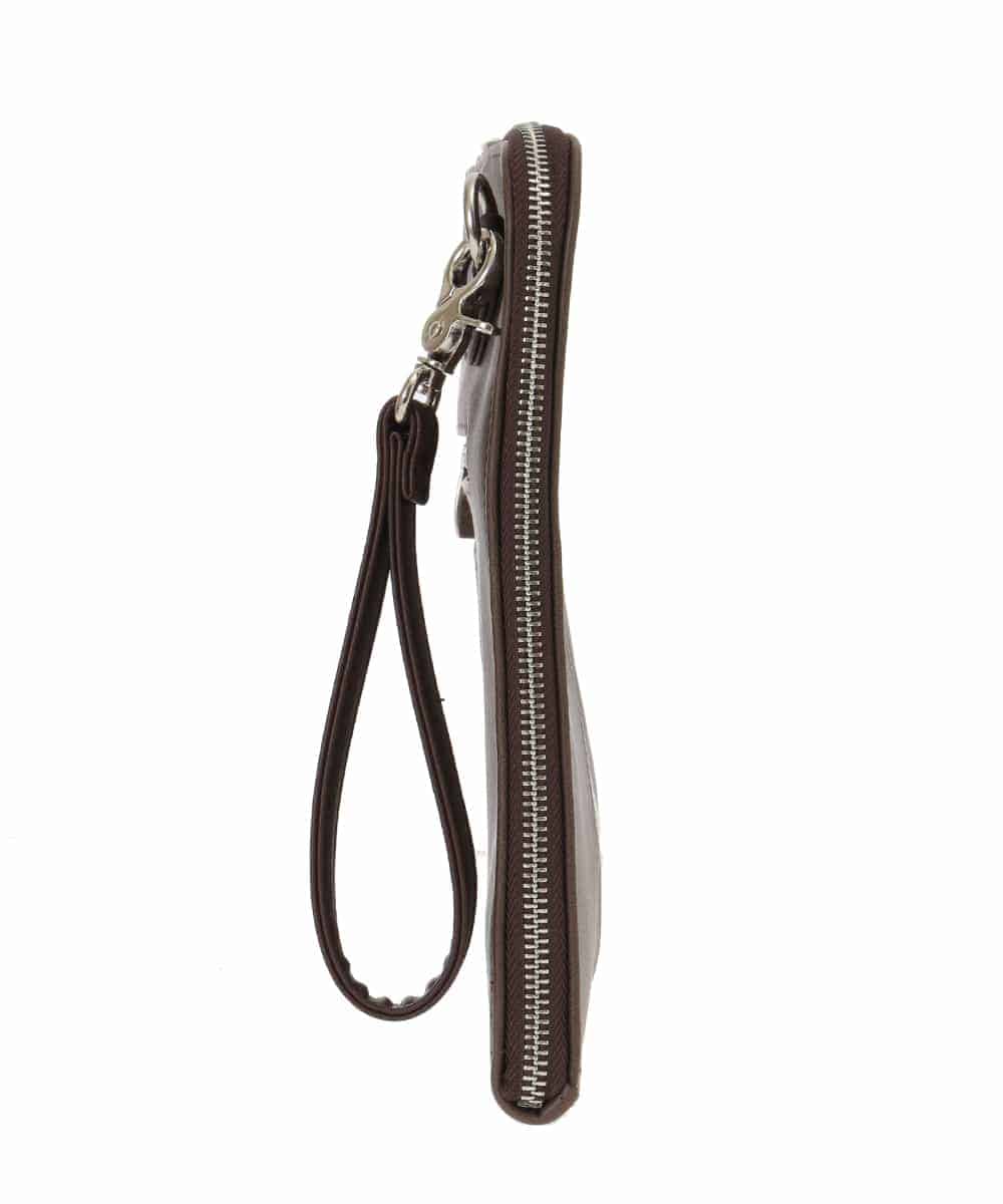 MS5JD12095 MK MICHEL KLEIN HOMME(MKミッシェルクランオム) 異素材ドッキングクラッチバック ブラウン