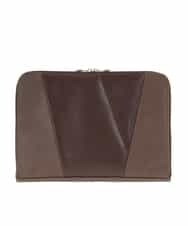 MS5JD12095 MK MICHEL KLEIN HOMME(MKミッシェルクランオム) 異素材ドッキングクラッチバック ブラウン