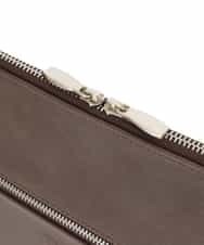MS5JD12095 MK MICHEL KLEIN HOMME(MKミッシェルクランオム) 異素材ドッキングクラッチバック ブラウン