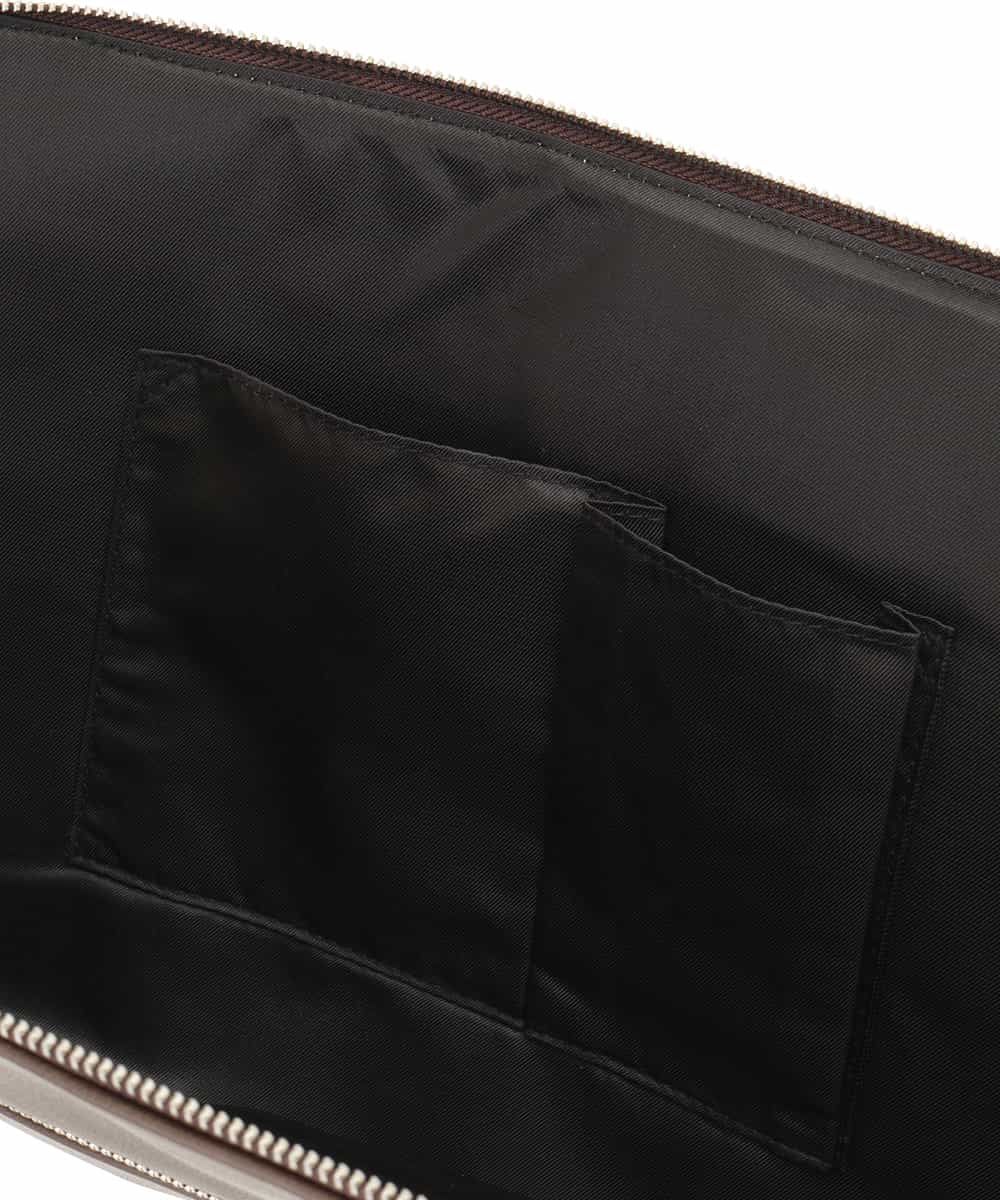 MS5JD12095 MK MICHEL KLEIN HOMME(MKミッシェルクランオム) 異素材ドッキングクラッチバック ブラウン