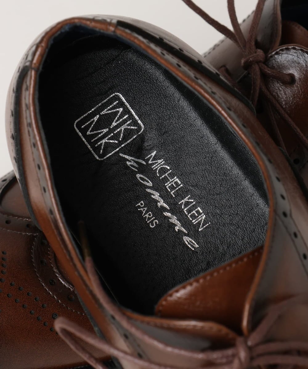 MS6AE55110 MK MICHEL KLEIN HOMME(MKミッシェルクランオム) 【超軽量】ウイングチップシューズ ブラウン