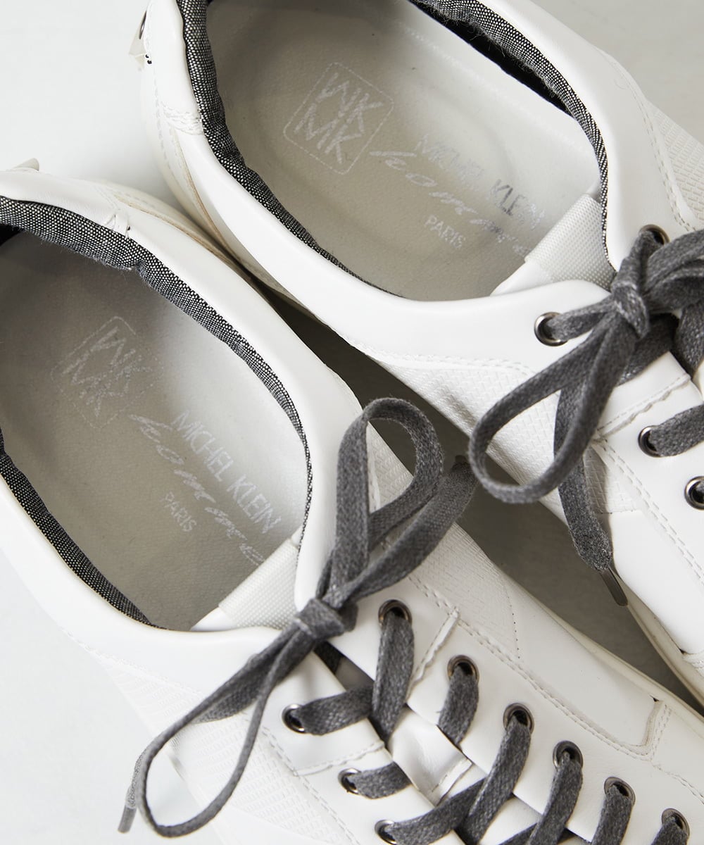 MS6AE78110 MK MICHEL KLEIN HOMME(MKミッシェルクランオム) デザインスニーカー ホワイト