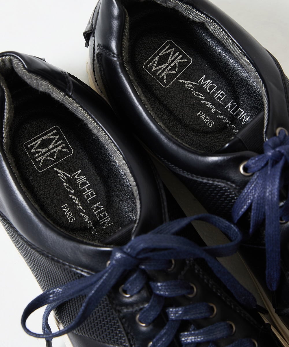 MS6AE78110 MK MICHEL KLEIN HOMME(MKミッシェルクランオム) デザインスニーカー ブラック