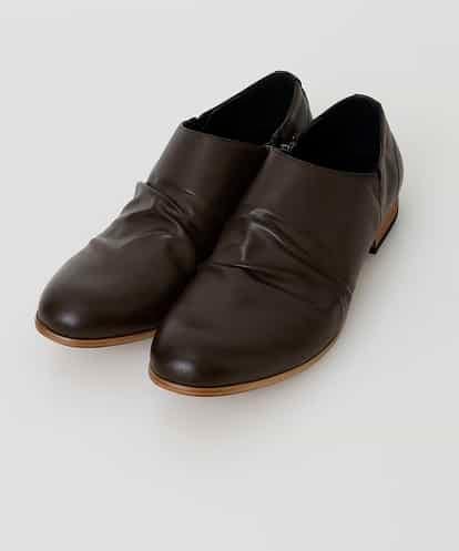 MK MICHEL KLEIN HOMME(MK ミッシェルクランオム) ドレープスリッポン ダークブラウン